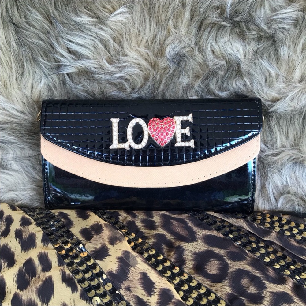 Leather LOVE Clutch